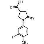 CAS#: 63674-46-4, 1-(3-Fluoro-4-Methylphenyl)-5-Oxo-3-Pyrrolidinecarboxylic Acid