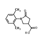 CAS#: 63674-48-6, 1-(2,6-Dimethylphenyl)-5-Oxo-3-Pyrrolidinecarboxylic Acid