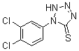 CAS 登录号：63684-99-1， 1-(3,4-二氯苯基)-1,2-二氢-5H-四唑-5-硫酮