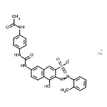 CAS#: 6369-37-5, Sodium 7-{[(4-Acetamidophenyl)Carbamoyl]Amino}-4-Hydroxy-3-[(2-Methylphenyl)Diazenyl]-2-Naphthalenesulfonate