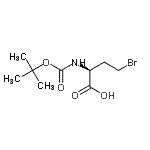 CAS#: 637008-54-9, (2S)-4-Bromo-2-({[(2-methyl-2-propanyl)oxy]carbonyl}amino)butanoic acid