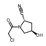 CAS 登录号：637018-81-6， (2S,4R)-1-(氯乙酰基)-4-羟基-2-吡咯烷甲腈