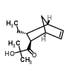 CAS 登录号：637033-20-6， 1-[(1S,2R,3R,4R)-3-乙基双环[2.2.1]庚-5-烯-2-基]-2-羟基-2-甲基-1-丙酮