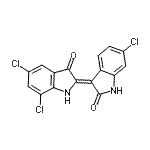 CAS#: 6371-09-1, (3Z)-6-Chloro-3-(5,7-Dichloro-3-Oxo-1,3-Dihydro-2H-Indol-2-Ylidene)-1,3-Dihydro-2H-Indol-2-One