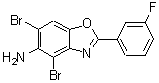 CAS#: 637302-87-5, 4,6-Dibromo-2-(3-fluorophenyl)-1,3-benzoxazol-5-amine
