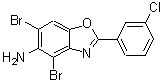 CAS 登录号：637302-89-7， 4,6-二溴-2-(3-氯苯基)-1,3-苯并恶唑-5-胺