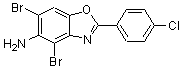 CAS 登录号：637302-90-0， 4,6-二溴-2-(4-氯苯基)-1,3-苯并恶唑-5-胺