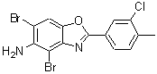 CAS#: 637303-15-2, 4,6-Dibromo-2-(3-chloro-4-methylphenyl)-1,3-benzoxazol-5-amine