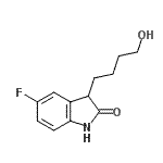 CAS#: 637341-60-7, 5-Fluoro-3-(4-hydroxybutyl)-1,3-dihydro-2H-indol-2-one