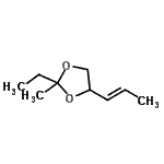 CAS#: 63759-57-9, 2-Ethyl-2-Methyl-4-[(1E)-1-Propen-1-Yl]-1,3-Dioxolane