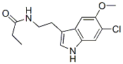 CAS#: 63762-75-4, N-[2-(6-Chloro-5-Methoxy-1H-Indol-3-Yl)Ethyl]Propionamide