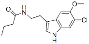 CAS#: 63762-76-5, N-[2-(6-Chloro-5-Methoxy-1H-Indol-3-Yl)Ethyl]Butyramide