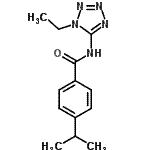 CAS 登录号：638146-73-3， N-(1-乙基-1H-四唑-5-基)-4-异丙基苯甲酰胺
