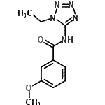 CAS 登录号：638146-79-9， N-(1-乙基-1H-四唑-5-基)-3-甲氧基苯甲酰胺
