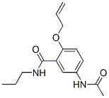 CAS 登录号：6382-37-2， 4'-(烯丙氧基)-3'-(丙基氨基甲酰)乙酰苯胺