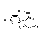 CAS#: 638217-12-6, 2-ethyl-6-hydroxy-N-methyl-benzofuran-3-carboxamide