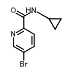 CAS#: 638219-77-9, 5-Bromo-N-cyclopropyl-2-pyridinecarboxamide