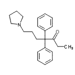 CAS 登录号：63834-36-6， 4,4-二苯基-7-(1-吡咯烷基)-3-庚酮