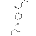 CAS 登录号：63834-66-2， 1-[4-(2,3-二羟基丙氧基)苯基]-1-丁酮