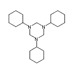 CAS#: 63834-75-3, 1,3,5-Tricyclohexyl-1,3,5-Triazinane