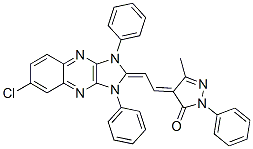 CAS#: 63834-90-2, 4-[(6-Chloro-1,3-Dihydro-1,3-Diphenyl-2H-Imidazo[4,5-b]Quinoxalin-2-Ylidene)Ethylidene]-2,4-Dihydro-5-Methyl-2-Phenyl-3H-Pyrazol-3-One