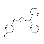CAS 登录号：63843-76-5， 1-(二苯基甲基)-3-(4-氟苯氧基)吖丁啶