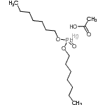 CAS 登录号：63868-93-9， 膦酸,二庚基酯化合物与乙酸,汞盐(1:1:1)