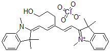 CAS 登录号：63899-25-2， 2-[(1E,3E)-3-(3-羟基丙基)-5-(1,3,3-三甲基-1,3-二氢-2H-吲哚-2-亚基)-1,3-戊二烯基]-1,3,3-三甲基-3H-吲哚鎓高氯酸盐