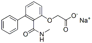 CAS 登录号：63906-41-2， 2-(N-甲基氨基甲酰)-3-苯基苯氧基乙酸钠盐