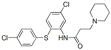 CAS 登录号：63916-55-2， N-[5-氯-2-[(4-氯苯基)硫代]苯基]-1-哌啶丙酰胺