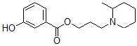 CAS 登录号：63916-85-8， 3-(2-甲基哌啶基)丙基 3-羟基苯甲酸酯