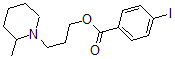 CAS 登录号:63916-89-2, 3-(2-甲基哌啶基)丙基 4-碘苯甲酸酯