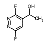 CAS#: 639452-63-4, 1-(3,6-Difluoro-4-pyridazinyl)ethanol