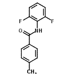 structure of CAS# 639500-86-0, N-(2,6-Difluorophenyl)-4-methylbenzamide;BENZAMIDE,N-(2,6-DIFLUOROPHENYL)-4-METHYL-;N-(2,6-difluorophenyl)(4-methylphenyl)carboxamide