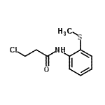 CAS 登录号：6397-38-2， 3-氯-N-[2-(甲硫基)苯基]丙酰胺
