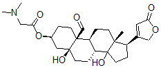 CAS 登录号：63979-67-9， 毒毛旋花甙元 3-[(二甲基氨基)乙酸酯]