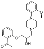 CAS#: 63990-74-9, 2'-[2-Hydroxy-3-[4-(2-Methoxyphenyl)Piperazino]Propoxy]Acetophenone