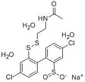 CAS#: 63992-16-5, Sodium 2'-(2-Acetamidoethyldithio)-4,4'-Dichloro-2-Biphenylsulfinate Trihydrate