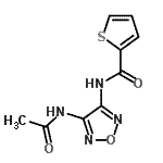 CAS#: 640238-56-8, N-(4-Acetamido-1,2,5-oxadiazol-3-yl)-2-thiophenecarboxamide