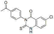 CAS 登录号：64046-69-1， 3-(4-乙酰基苯基)-6-氯-2,3-二氢-2-硫酮喹唑啉-4(1H)-酮