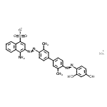 CAS 登录号：6405-98-7， 钠4-氨基-3-({4'-[(2,4-二羟基苯基)偶氮]-3,3'-二甲基-4-联苯基}偶氮)-1-萘磺酸酯