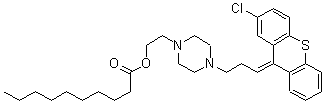 CAS#: 64053-00-5, Decanoic Acid 2-[4-[(3Z)-3-(2-Chloro-9H-Thioxanthen-9-Ylidene)Propyl]-1-Piperazinyl]Ethylester