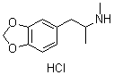 CAS 登录号：64057-70-1， 1-(1,3-苯并二氧戊环-5-基)-N-甲基丙烷-2-胺盐酸盐