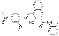 CAS 登录号：6410-33-9， 3-羟基-4-[(2-甲氧基-4-硝基苯基)偶氮]-N-(2-甲基苯基)-2-萘甲酰胺