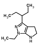 CAS 登录号：641587-28-2， 1-乙基-3-(3-戊烷基)-1,4,5,6-四氢吡咯并[2,3-c]吡唑