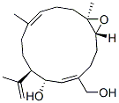CAS 登录号：64180-67-2， (1R,4E,6S,7R,10E,14R)-6-羟基-10,14-二甲基-7-(1-甲基乙烯基)-15-氧杂双环[12.1.0]十五碳-4,10-二烯-4-甲醇