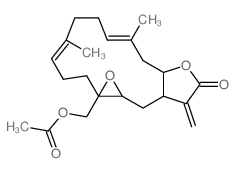 CAS#: 64180-71-8, 1alpha-Acetoxymethyl-2,3,6,7,10,10A,13,13A,14,14alpha-Decahydro-5,9-Dimethyl-13-Methyleneoxireno[4,5]Cyclotetradeca[1,2-b]Furan-12(1aH)-One