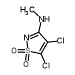 CAS#: 642088-55-9, 4,5-Dichloro-N-methyl-1,2-thiazol-3-amine 1,1-dioxide