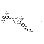 CAS 登录号：6421-66-5， 三钠3-{[4-({6-[(4-氨基苯甲酰)氨基]-1-羟基-3-磺酸-2-萘基}偶氮)-3,5-二甲基苯基]偶氮}-1,5-萘二磺酸酯