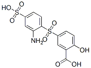 CAS 登录号：6421-84-7， 5-[(2-氨基-4-磺基苯基)磺酰基]水杨酸